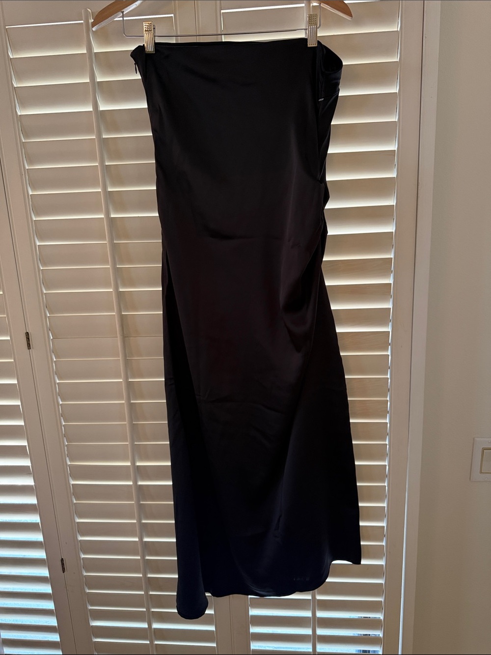 House of Harlow 1960 Strapless Maxi Dress in Charcoal Gray